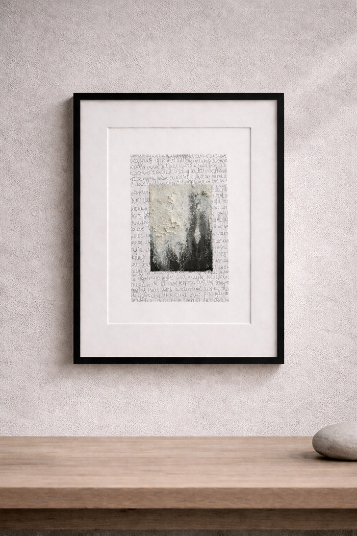 kunst plakat thinking out loud i sort ramme