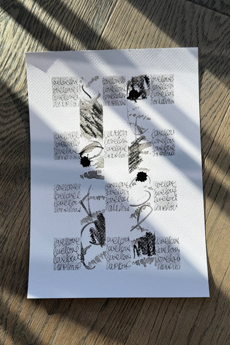 love no 2 kunst plakat grain studio